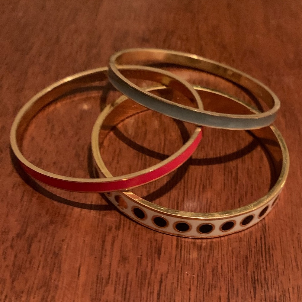 Kate Spade bangles.